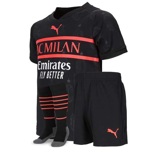 Ausweichtrikot AC Milan Kinder 2021-2022 Günstige Fußballtrikots